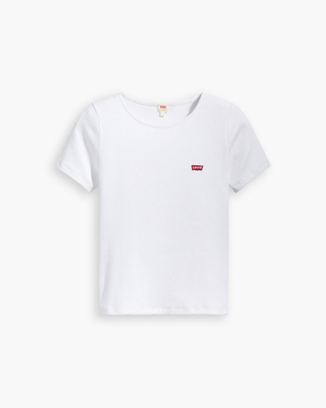 Женская футболка Levi's в рубчик 1159857904 (Белый XXL)