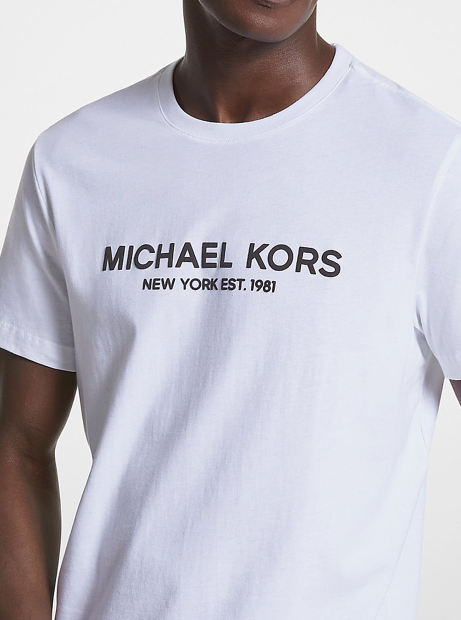 Мужская футболка Michael Kors с логотипом 1159857932 (Белый XXL)