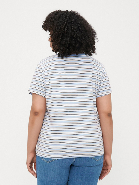 Женская футболка Levi's с принтом 1159858023 (Белый/Голубой 3X)