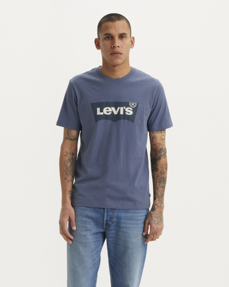 Футболка чоловіча Levi's вінтажна з логотипом 1159858040 (Синій XL)