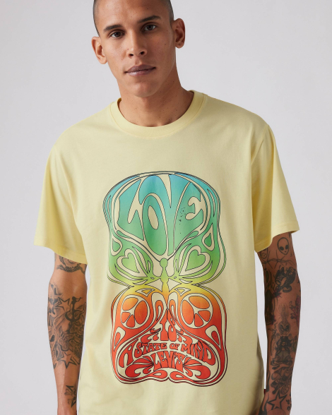 Жіноча футболка Levi's з принтом 1159858088 (Жовтий L)