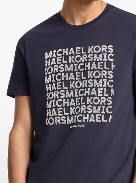 Майка чоловіча Michael Kors з принтом 1159858092 (Синій XL)