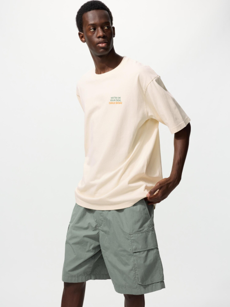 Футболка PEANUTS UT UNIQLO з принтом 1159858127 (Молочний M)