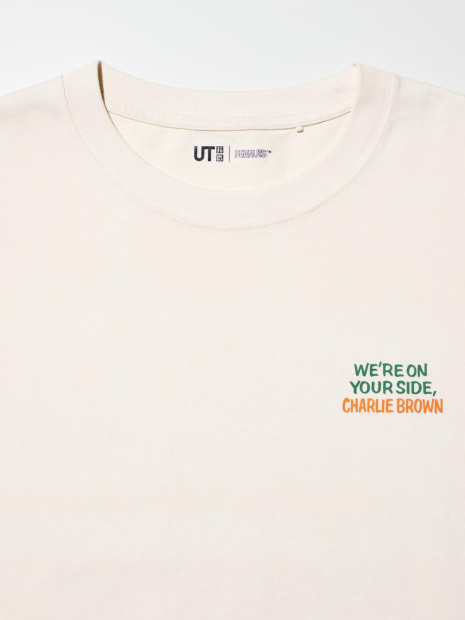Футболка PEANUTS UT UNIQLO з принтом 1159858127 (Молочний M)