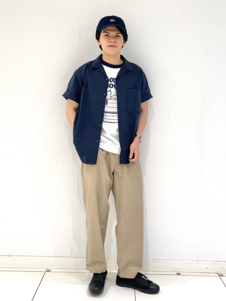 Футболка PEANUTS UT UNIQLO з принтом 1159858141 (Синій/Білий M)