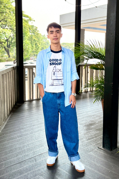 Футболка PEANUTS UT UNIQLO з принтом 1159858141 (Синій/Білий M)