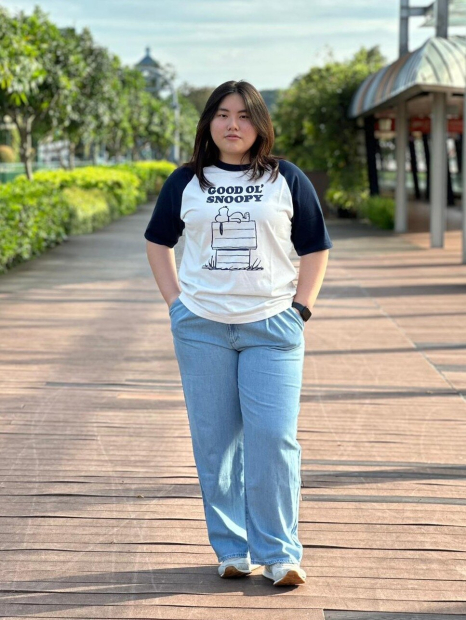 Футболка PEANUTS UT UNIQLO з принтом 1159858141 (Синій/Білий M)