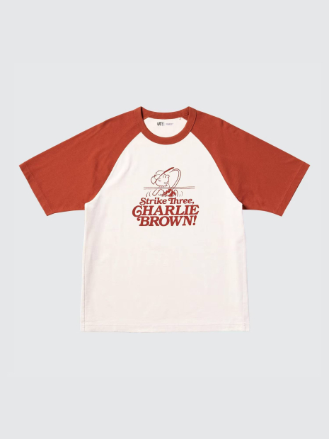 Футболка PEANUTS UT UNIQLO з принтом 1159858145 (Молочний M)