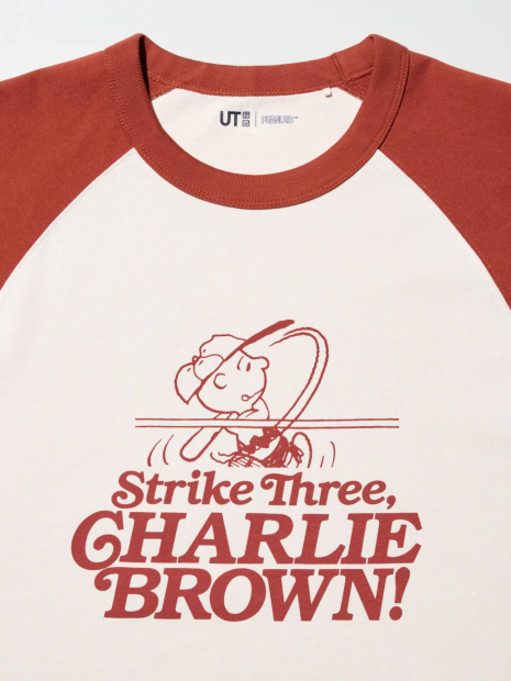 Футболка PEANUTS UT UNIQLO з принтом 1159858145 (Молочний M)