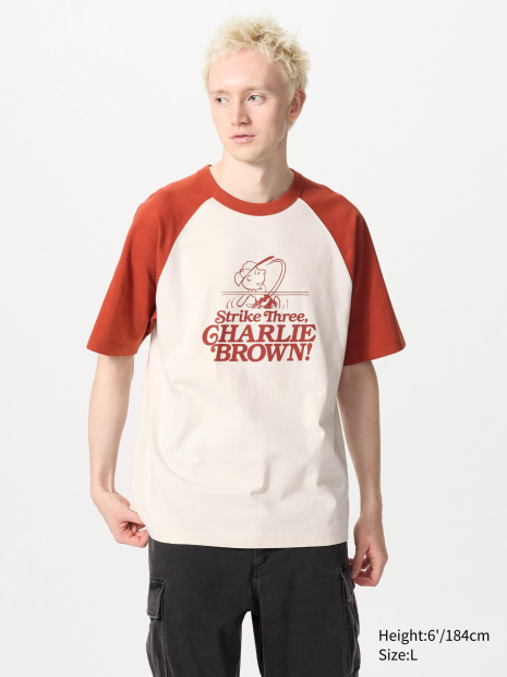 Футболка PEANUTS UT UNIQLO з принтом 1159858145 (Молочний M)