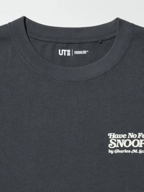 Футболка PEANUTS UT UNIQLO з принтом 1159858159 (Сірий M)