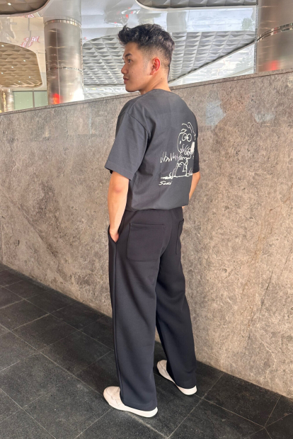 Футболка PEANUTS UT UNIQLO з принтом 1159858159 (Сірий M)