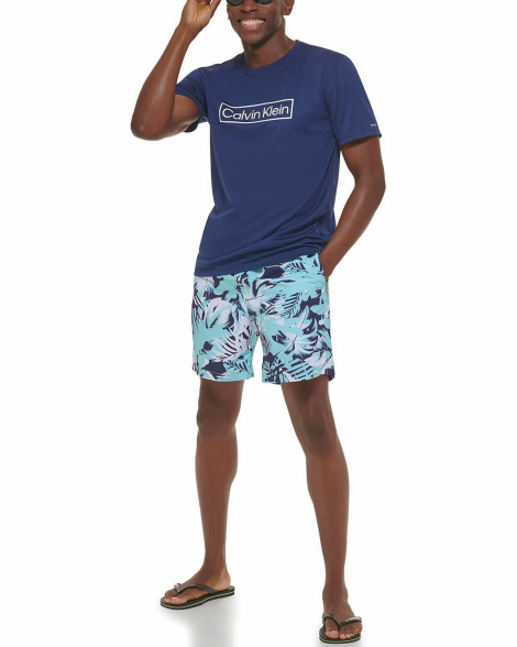 Мужская футболка Calvin Klein с защитой UPF 40+ 1159858164 (Синий M)