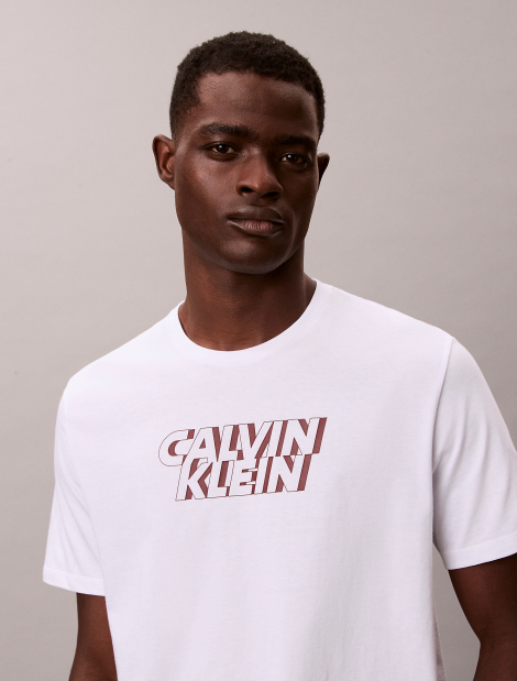 Чоловічі футболки з логотипом Calvin Klein 1159858257 (Білий XXL)