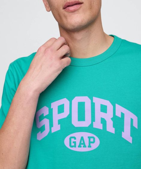 Мужская футболка GAP с принтом 1159858310 (Зеленый L)