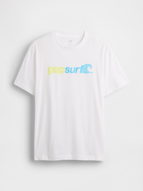 Футболка мужская GAP с логотипом 1159858548 (Белый L)