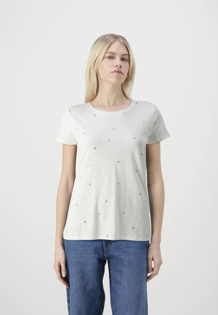 Жіноча футболка GAP з принтом 1159858549 (Молочний M)