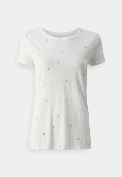 Жіноча футболка GAP з принтом 1159858549 (Молочний M)