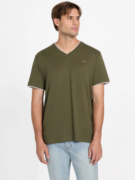 Мужская футболка Guess с логотипом 1159858752 (Зеленый L)