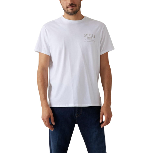 Мужская футболка Guess с принтом сзади 1159858838 (Белый XXL)