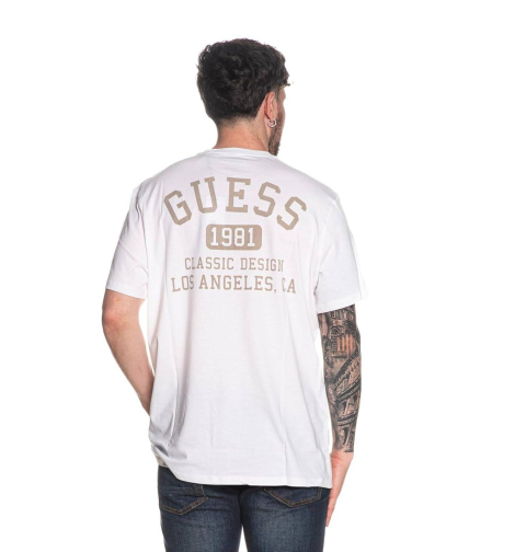 Мужская футболка Guess с принтом сзади 1159858838 (Белый XXL)