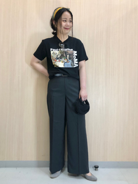 Футболка MoMA Art ICONS UNIQLO с принтом 1159859014 (Черный L)