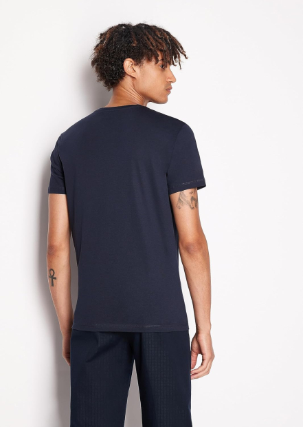 Футболка Armani Exchange с логотипом 1159859086 (Синий XXL)
