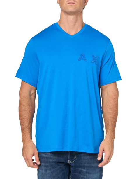 Футболка Armani Exchange з логотипом 1159859090 (Блакитний S)