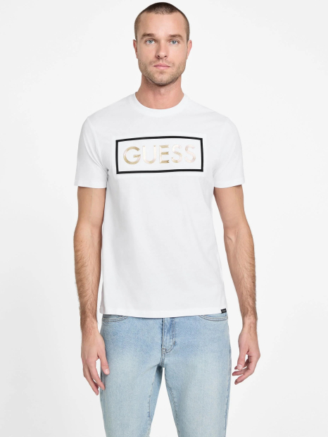 Чоловічі футболки Guess з логотипом 1159859145 (Білий XL)