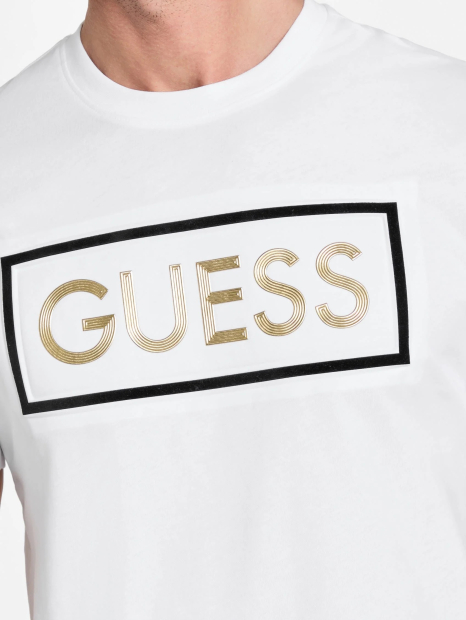 Чоловічі футболки Guess з логотипом 1159859145 (Білий XL)