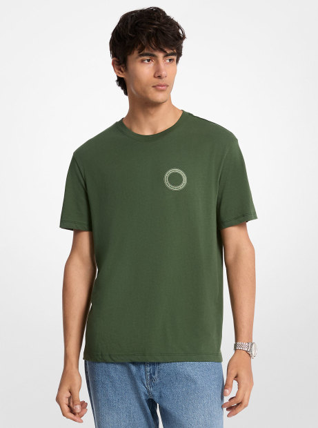 Мужская футболка Michael Kors с логотипом 1159859316 (Зеленый L)