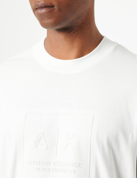 Футболка Armani Exchange с логотипом 1159859278 (Молочный XL)