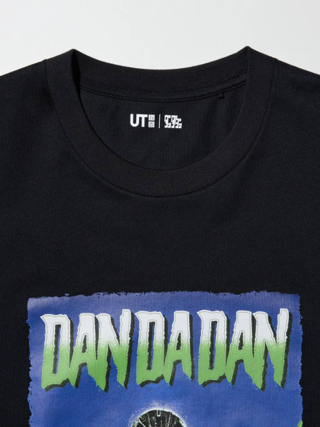 Футболка Dan Da Dan UNIQLO з принтом 1159859323 (Чорний S)