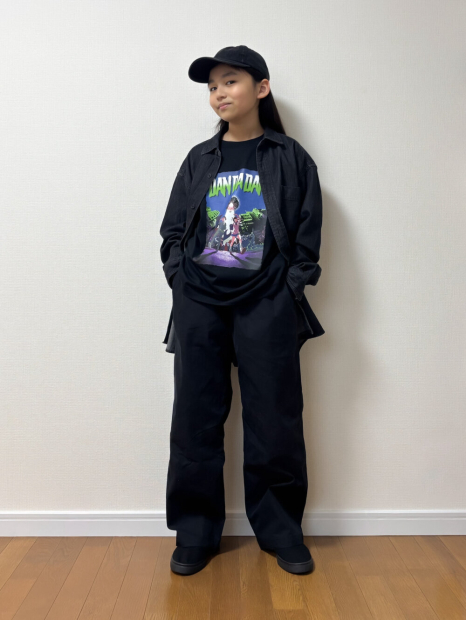 Футболка Dan Da Dan UNIQLO з принтом 1159859323 (Чорний S)