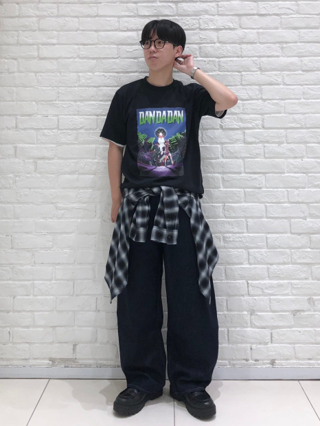 Футболка Dan Da Dan UNIQLO з принтом 1159859323 (Чорний S)