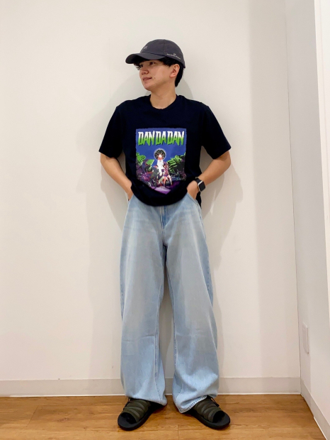 Футболка Dan Da Dan UNIQLO з принтом 1159859323 (Чорний S)