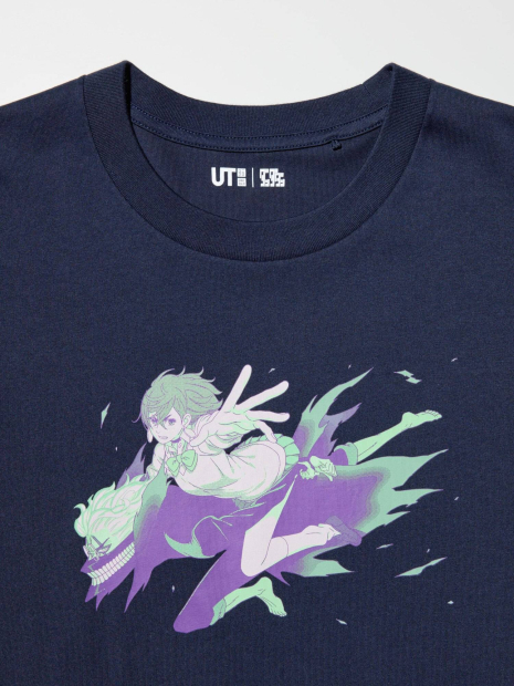 Футболка Dan Da Dan UNIQLO з принтом 1159859325 (Синій S)