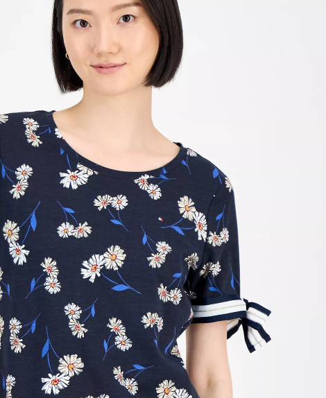 Жіноча футболка Tommy Hilfiger 1159859562 (Синій XL)