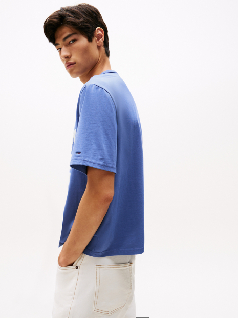 Чоловічі футболки з логотипом Tommy Hilfiger 1159859779 (Блакитний M)