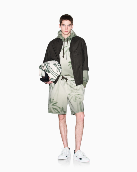 Футболка Armani Exchange з принтом 1159859786 (Сірий/Зелений XL)