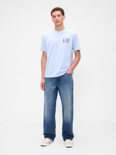Мужская футболка GAP с принтом 1159860053 (Голубой XXL)