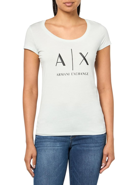 Жіноча футболка Armani Exchange з логотипом 1159860091 (Зелений XXL)