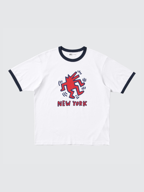 Футболка Keith Haring UNIQLO с принтом 1159860227 (Белый XL)