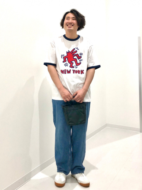 Футболка Keith Haring UNIQLO с принтом 1159860227 (Белый XL)