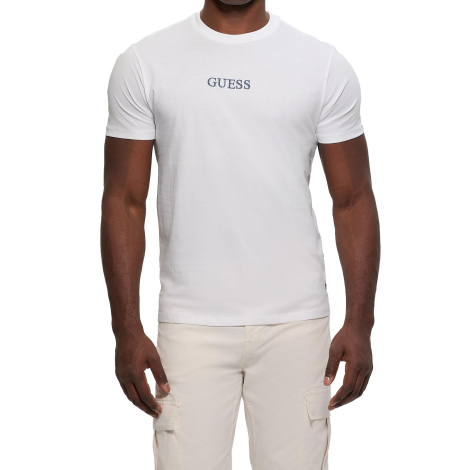 Мужская футболка Guess с принтом сзади 1159860426 (Белый XL)