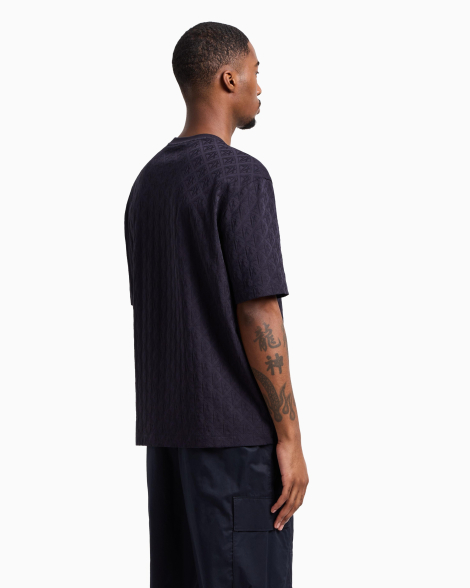 Чоловічі футболки з логотипом Armani Exchange 1159860486 (Синій XXL)