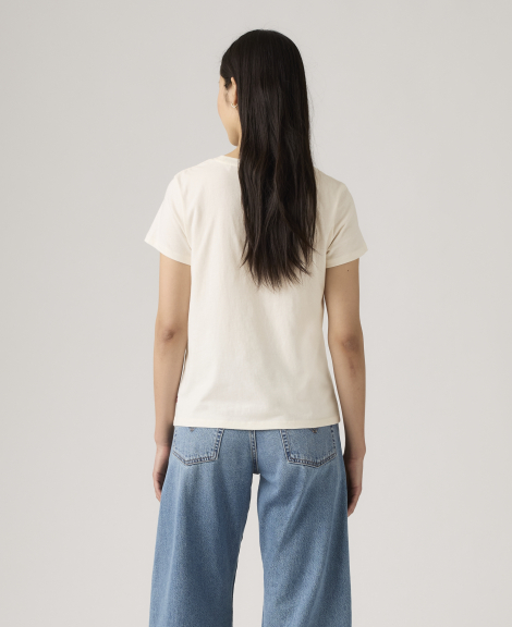Женская футболка Levi's с логотипом 1159860560 (Молочный S)