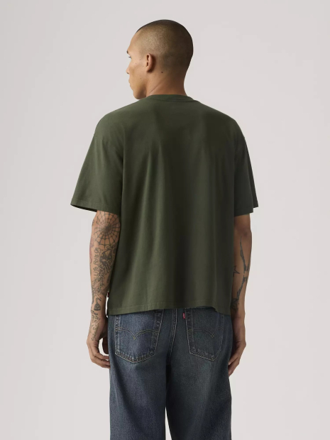Футболка мужская Levi's с принтом 1159860689 (Зеленый M)