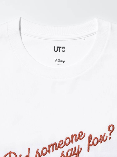 Футболка Zootopia UNIQLO с принтом сзади 1159860747 (Белый XXL)