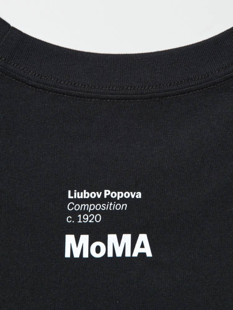 Футболка MoMA Art Icons UNIQLO с принтом 1159860749 (Черный XL)